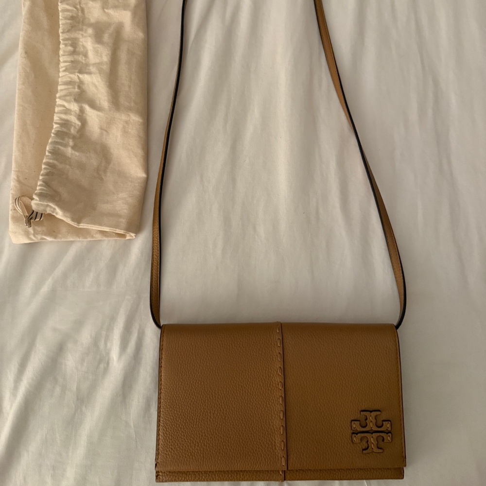 Tory Burch Brown Leather Crossbody Bag NWT